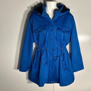 Big Chill SZ 3X Blue Hooded Jacket Warm Utility Essential Adventure Anorak